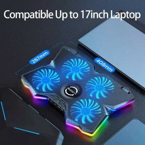 پایه خنک کننده لپ تاپ کول کولد RGB مدل K25 PRO